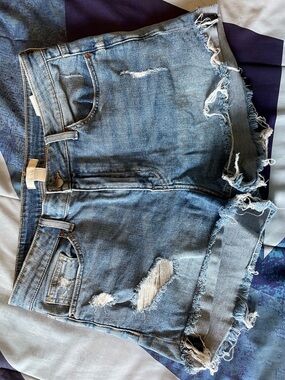 H&M Light Blue Denim Cutoff Shorts